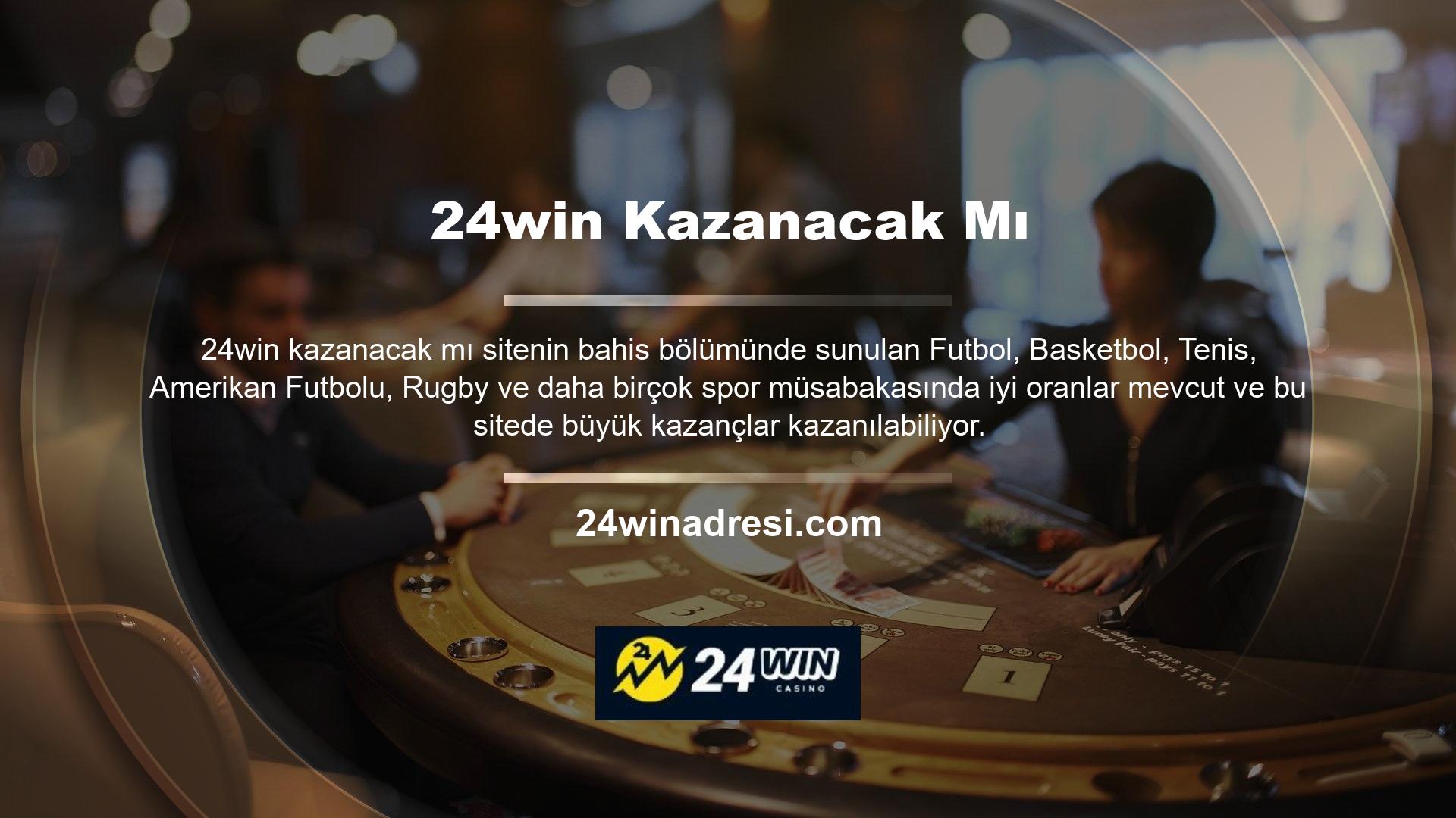 24win, sitenin spor bahisleri ve canlı bahis bölümleri kadar para kazanması durumunda oyunlarda kaliteli ve eğlenceli kazançlar sunmasını sağlayan bir özelliktir